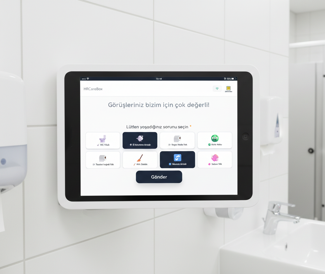 Lavaboda duvara monte anket tableti